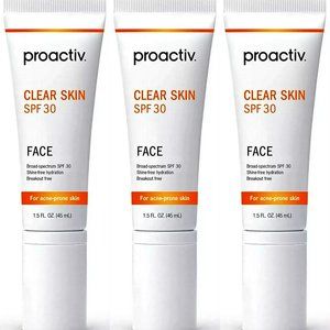 3X Proactiv Clear Skin SPF 30 Sunscreen 1.5fl oz (45mL) - Exp 03/2024!!